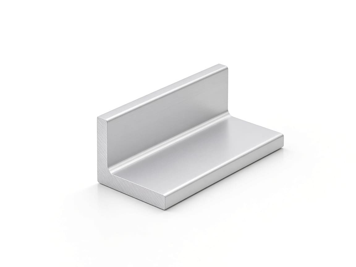 20 × 20 × 2 mm equal aluminum angle, clear anodized — CharMax CM-AN-2020-2