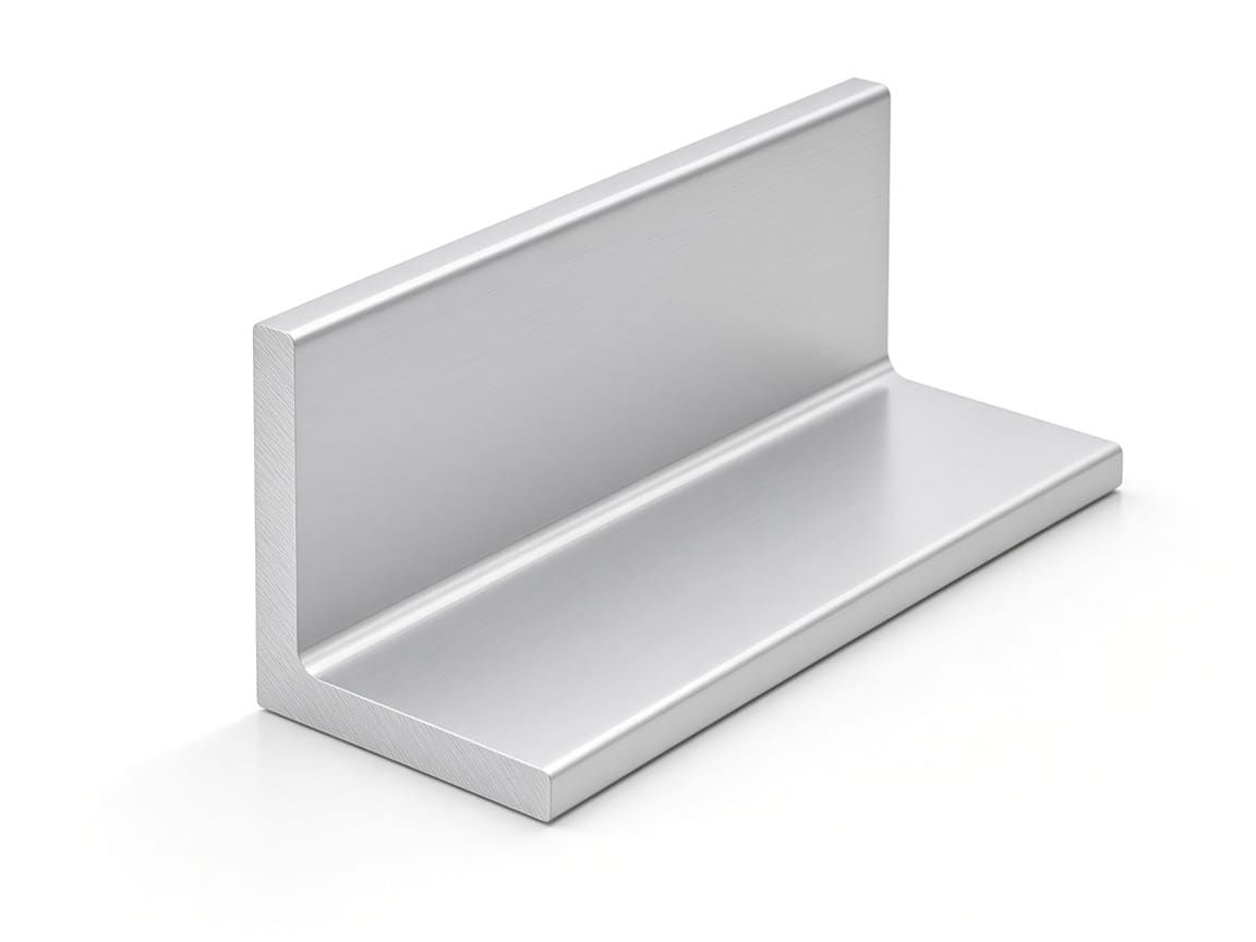 50 × 50 × 5 mm equal aluminum angle, clear anodized — CharMax CM-AN-5050-5