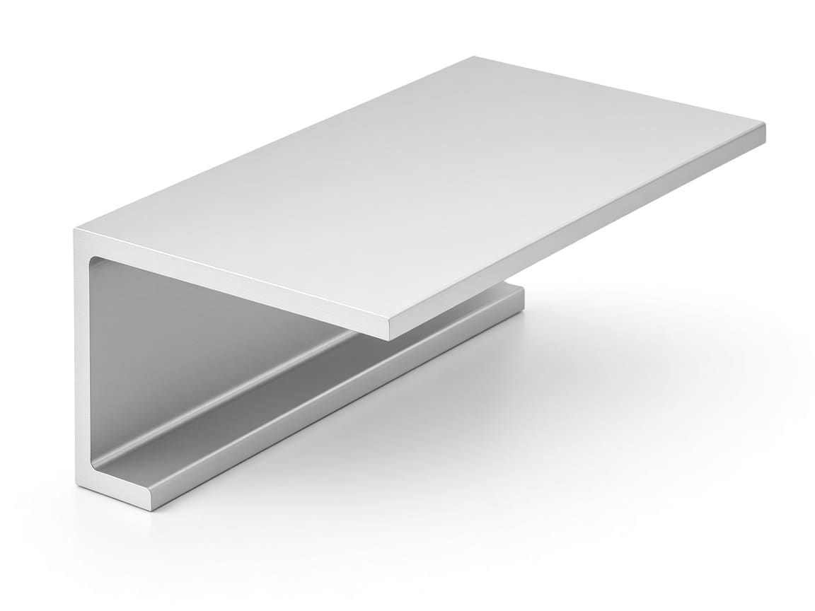 Aluminum formwork panel side-rail profile with face skin and rib