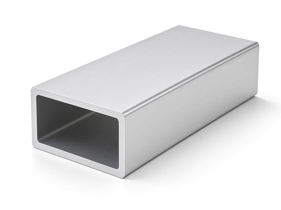 100 × 50 × 3 mm aluminum rectangular tube, clear anodized — CharMax CM-RT-10050-3