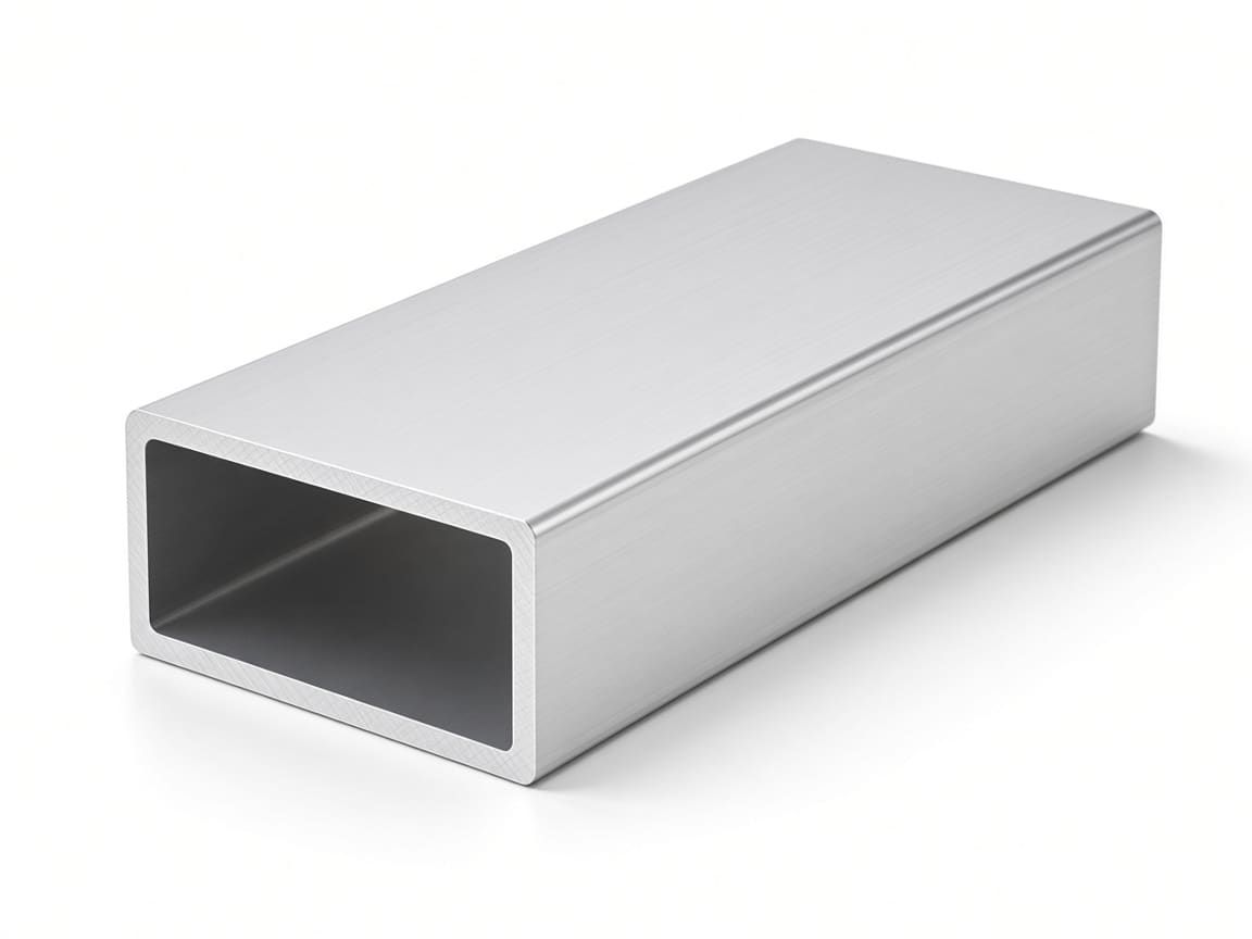 40 × 20 × 2 mm aluminum rectangular tube, clear anodized — CharMax CM-RT-4020-2