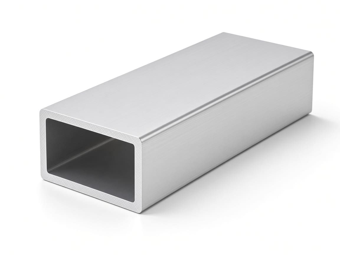 80 × 40 × 3 mm aluminum rectangular tube, clear anodized — CharMax CM-RT-8040-3