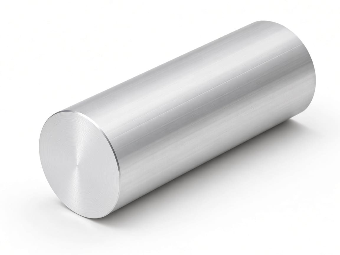 Solid aluminum round rod, 36 mm diameter