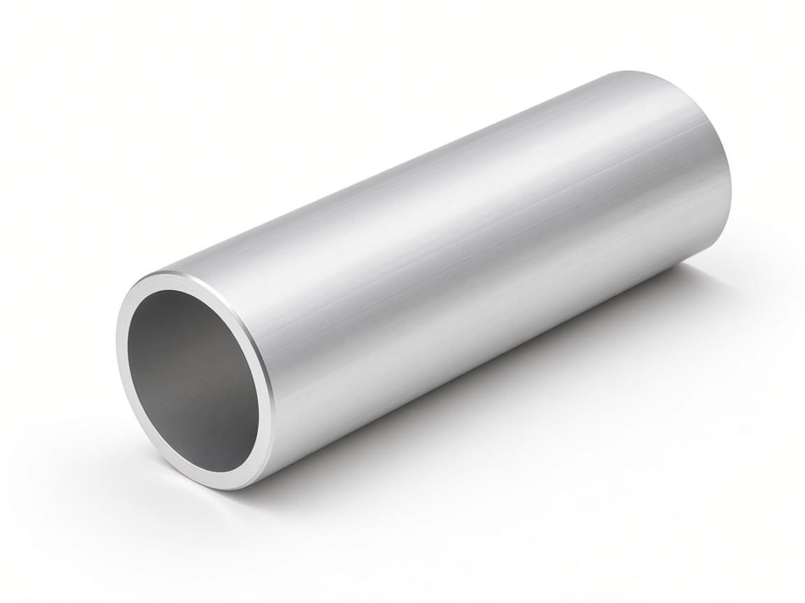 Ø25 × 2 mm aluminum round tube, clear anodized — CharMax CM-RD-25-2