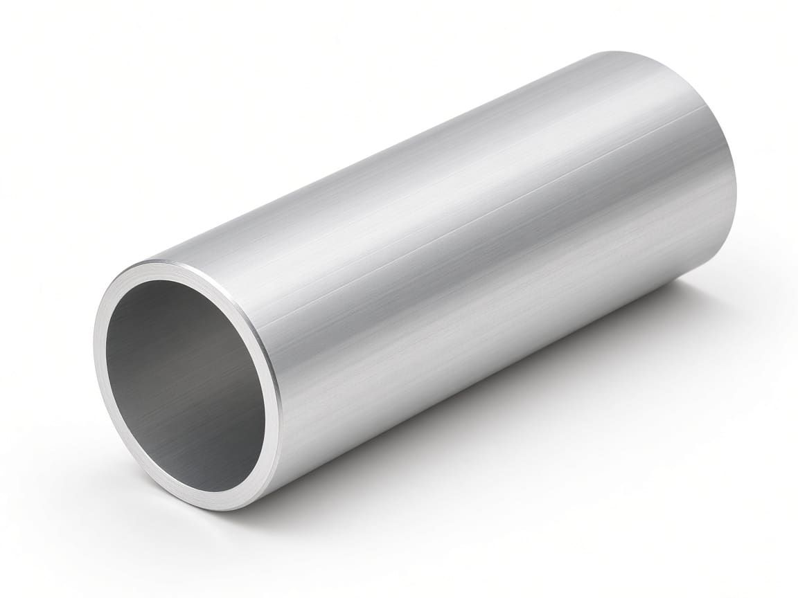 Round aluminum tube OD 40 × 3 mm, clear anodized