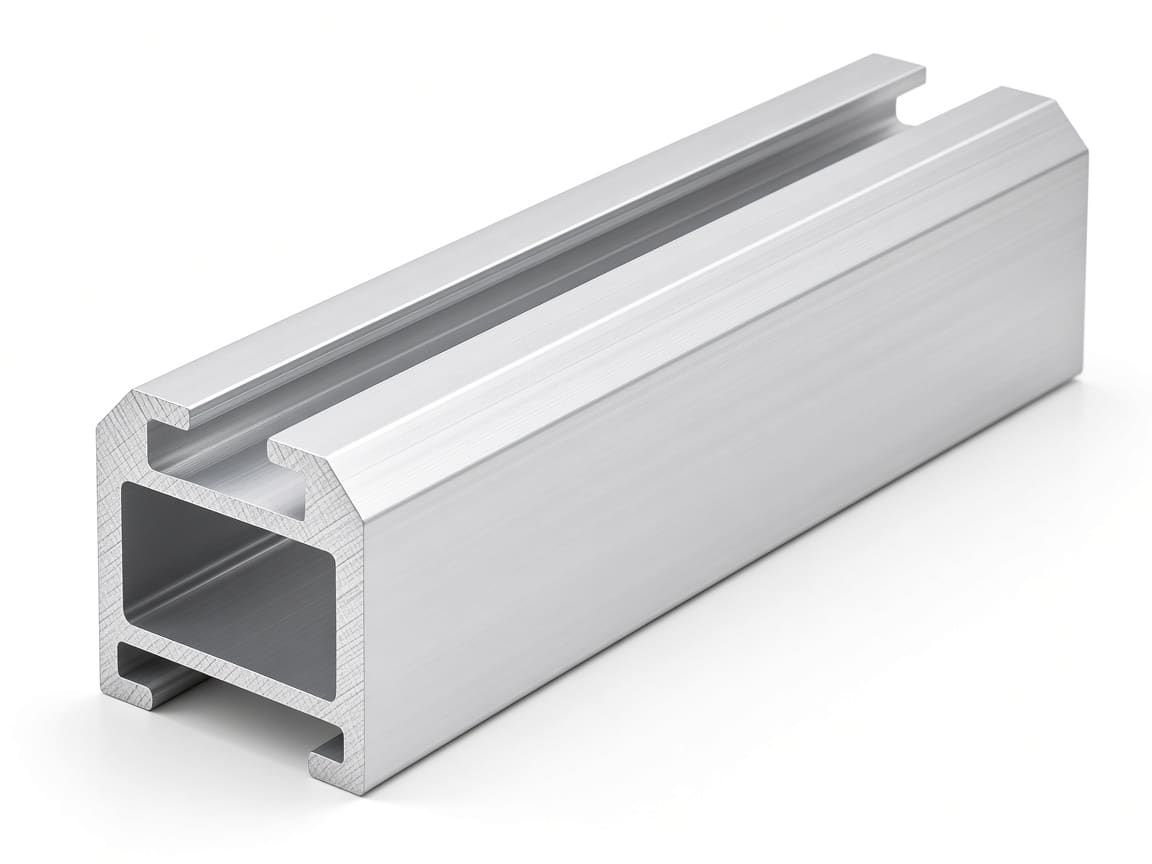 Aluminum solar mounting rail profile with clamp channel