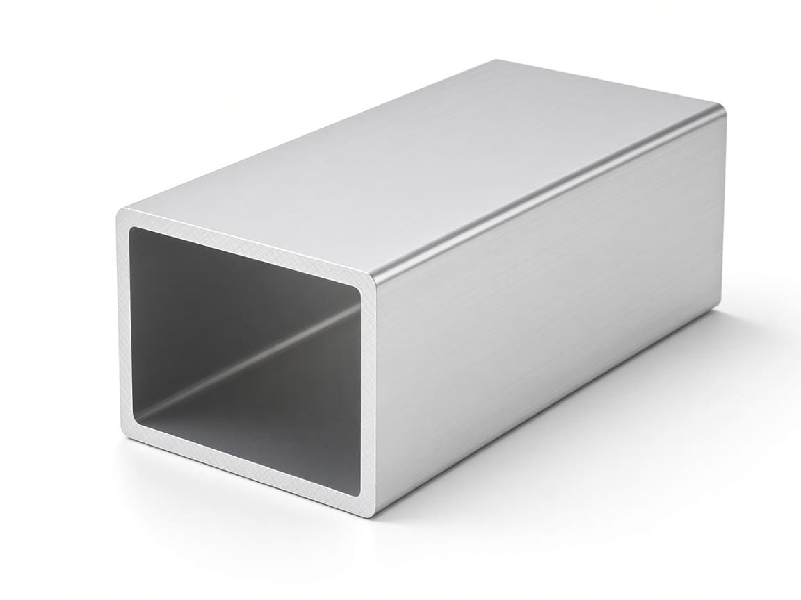 20 × 20 × 1.5 mm aluminum square tube, clear anodized — CharMax CM-SQ-2020-1-5