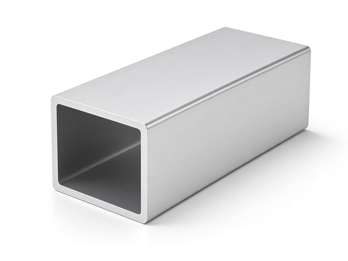 40 × 40 × 2 mm aluminum square tube, clear anodized — CharMax CM-SQ-4040-2