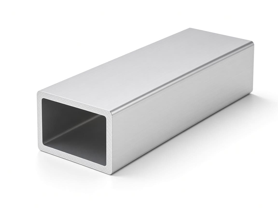 50 × 50 × 3 mm aluminum square tube, clear anodized — CharMax CM-SQ-5050-3