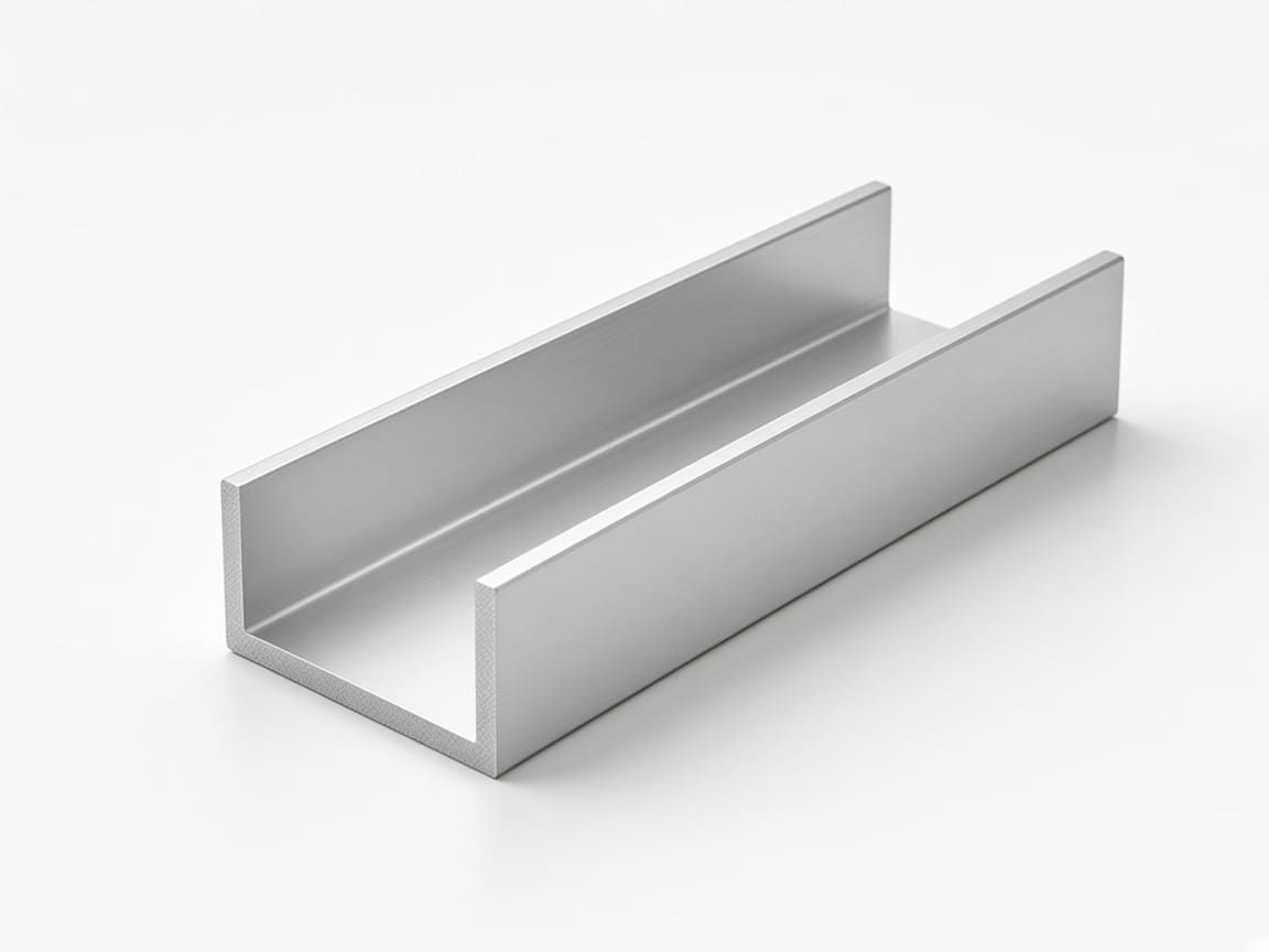 60 × 30 × 3 mm aluminum U-channel, clear anodized — CharMax CM-CH-6030-3