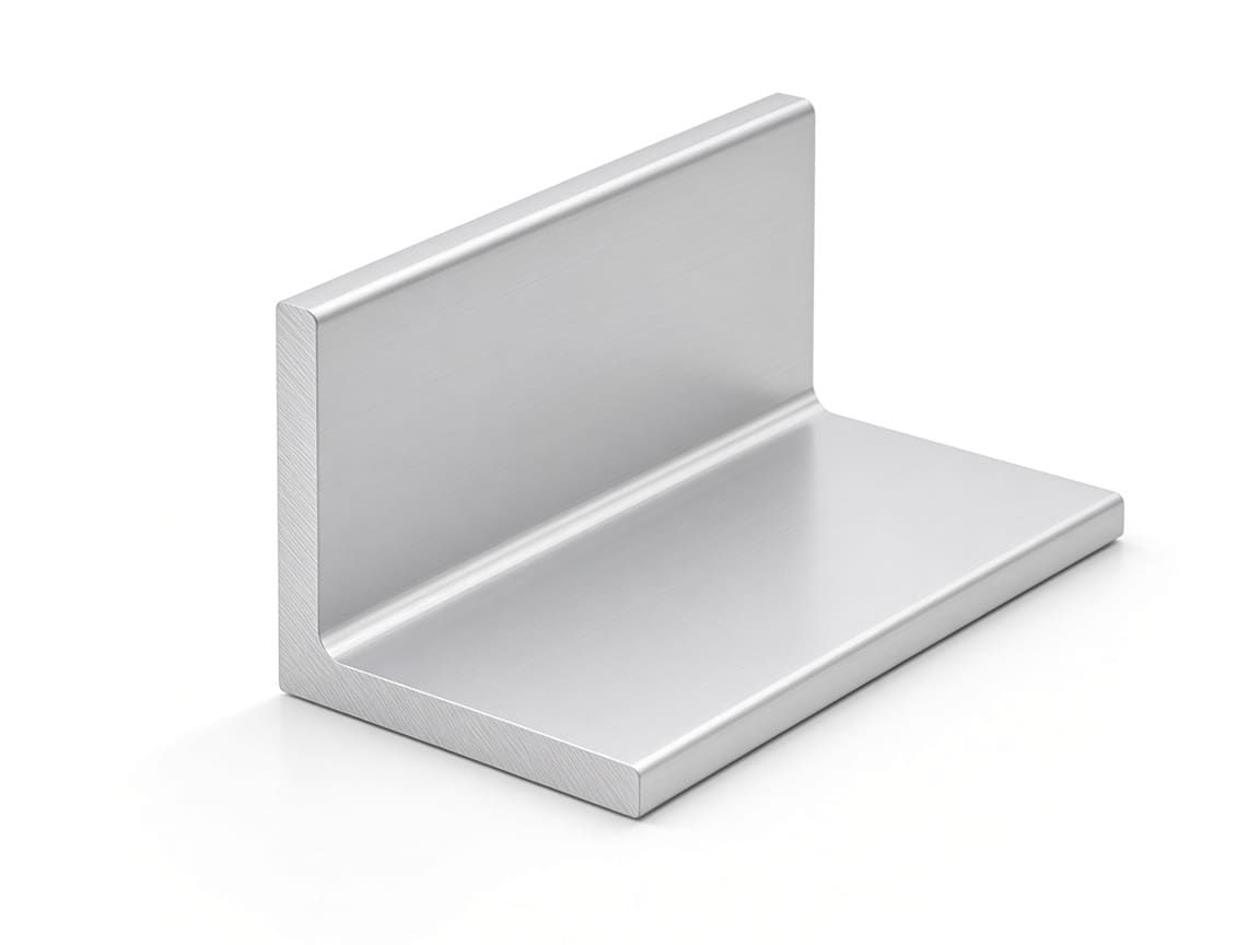 40 × 20 × 3 mm unequal aluminum angle, clear anodized — CharMax CM-AN-4020-3