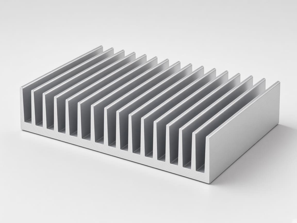 150 × 40 mm extruded aluminum heat sink with 15 straight fins, clear anodized — CharMax CM-HS-15040