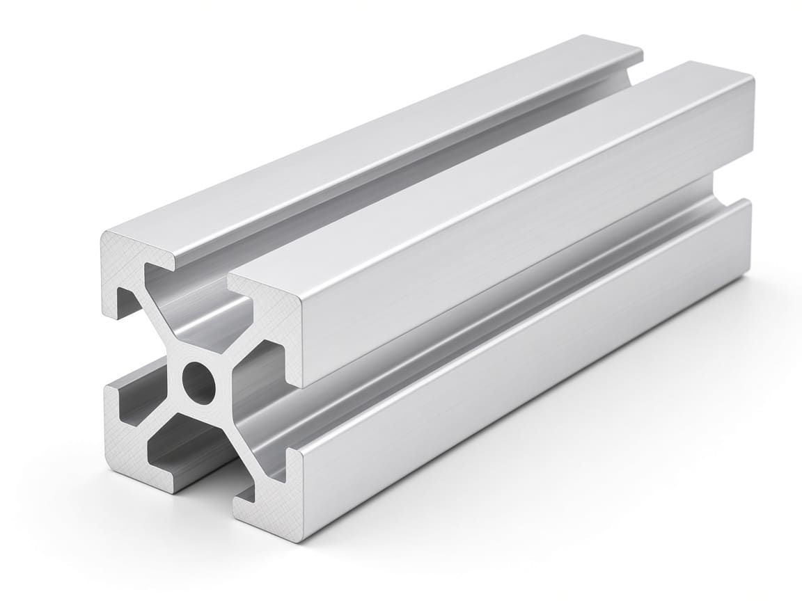 20 × 20 mm T-slot aluminum profile with 6 mm slots, clear anodized — CharMax CM-TS-2020