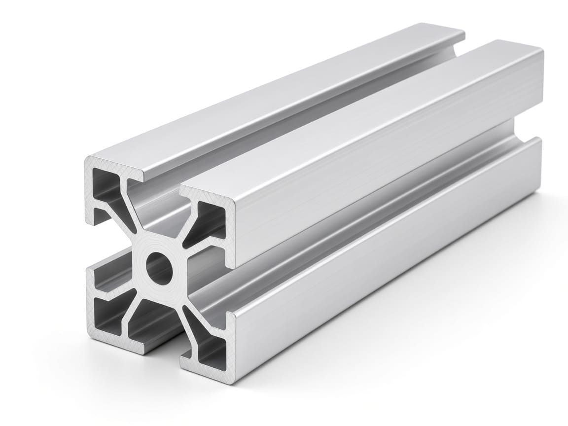 45 × 45 mm T-slot aluminum profile with 10 mm slots, clear anodized — CharMax CM-TS-4545